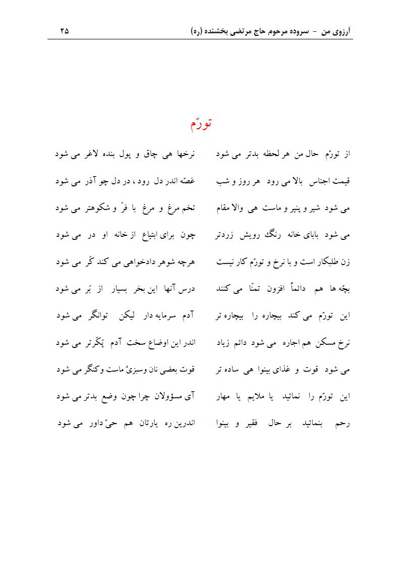 ArezuyeMan YaMahdi MortezaBakhshandeh Page40 دفتر مسائل اقتصادی و گرانی